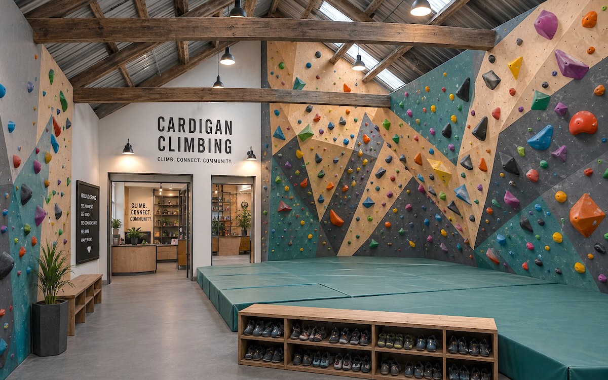 Cardigan Climbing — exterior view of the community climbing centre